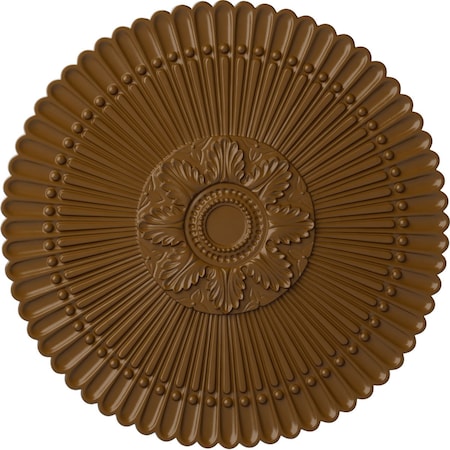 Ekena Millwork Nexus Ceiling Medallion (Fits Canopies up to 2 3/4"), Hand-Painted Smokey Topaz, 30"OD x 1 1/4"P CM30NESTF